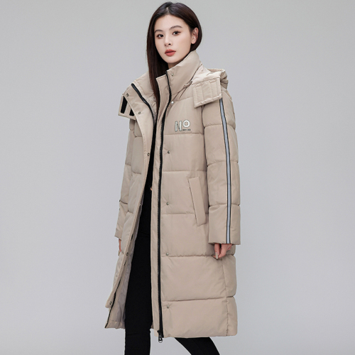 2024 Winter New Korean Style Large Quilt Down Jacket Women's Long Over-the-Knee Thickened Loose Jacket