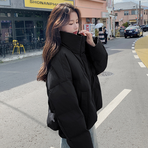 Down cotton jacket for women small 2024 winter new Korean style high-end street style short down cotton bread jacket