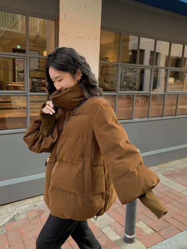 2024 new cotton-padded jacket, short Korean version, loose thickened corduroy ins fashion cotton-padded jacket, student trendy cotton-padded jacket