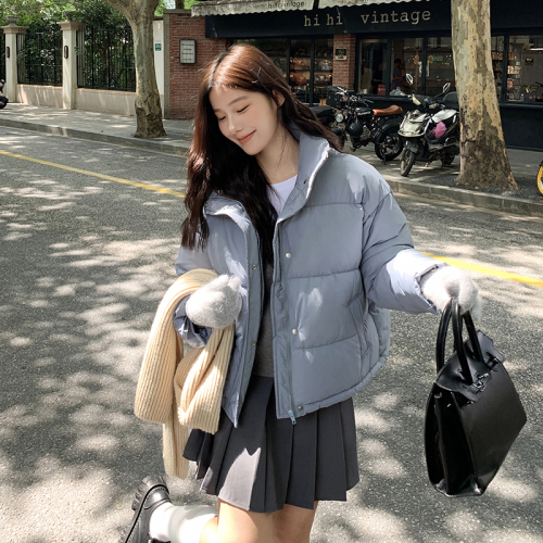 New Bai Ling'er down cotton coat short style small breasts Korean style lightweight cotton coat for women