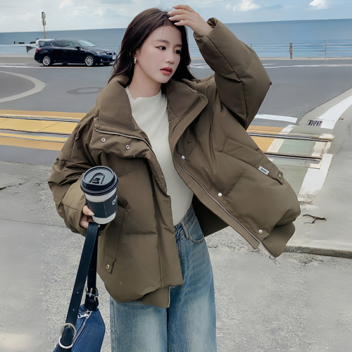 Down cotton jacket for women small 2024 winter new Korean style high-end street style short down cotton bread jacket