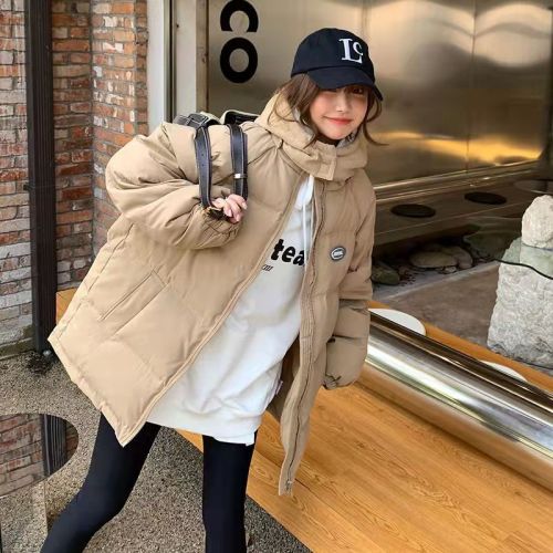 VEEE Korean style down cotton coat for small women 2024 winter new coat thickened short loose bread coat trendy