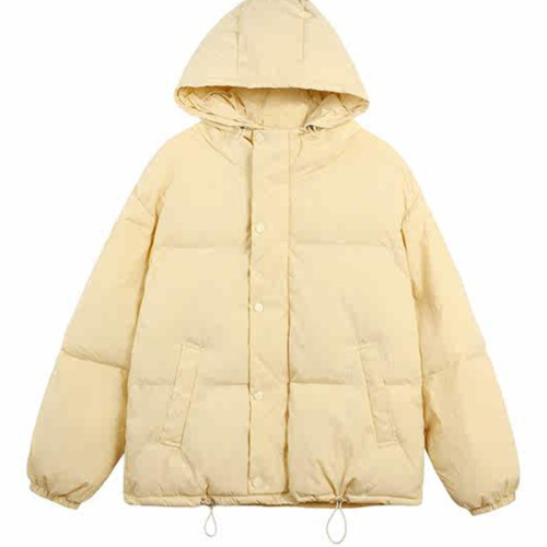 Short-breasted yellow down jacket for women 2024 winter new popular Korean version for small people with simple temperament and niche