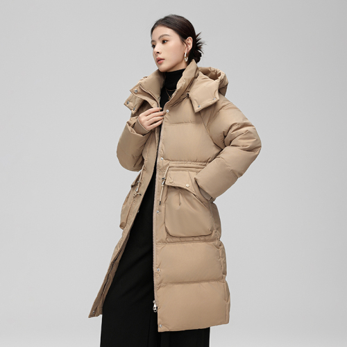 Down jacket for women 2024 winter new oversize long Korean style loose over-the-knee thickened bread jacket