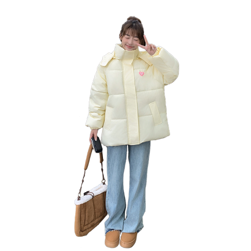 Breast fufu short down jacket for women 2024 new winter cotton coat Korean style sweet and cute cotton coat cotton coat