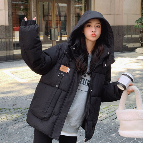 Down cotton-padded coat women's new winter workwear thick coat oversize bread coat cotton-padded jacket