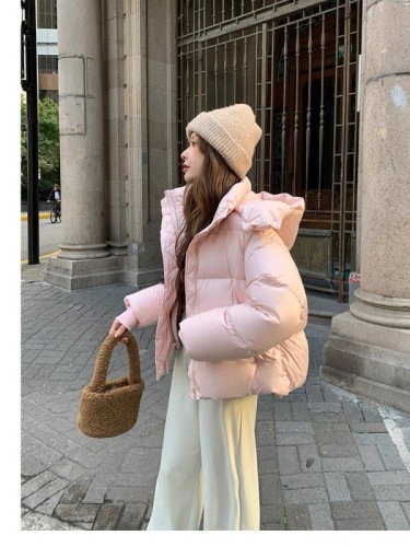 2024 new Maillard ultra-light and thickened little puff winter coat down jacket women's short coat