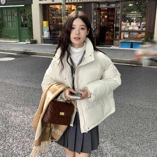 New Bai Ling'er down cotton coat short style small breasts Korean style lightweight cotton coat for women