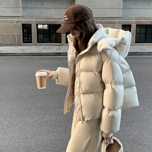 2024 new Maillard ultra-light and thickened little puff winter coat down jacket women's short coat