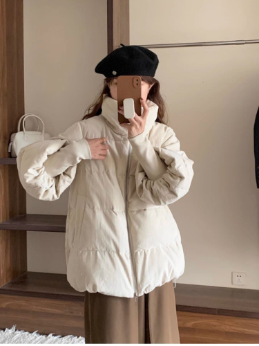 2024 new cotton-padded jacket, short Korean version, loose thickened corduroy ins fashion cotton-padded jacket, student trendy cotton-padded jacket