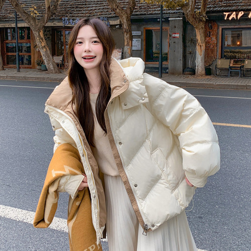 Down jacket for women in winter 2024 new style small short style thickened popular cotton coat