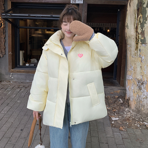 Breast fufu short down jacket for women 2024 new winter cotton coat Korean style sweet and cute cotton coat cotton coat