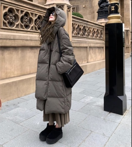 Xiaojunjun Britney Winter Warmth Hanging A large winter quilt scarf long cotton coat down jacket for women