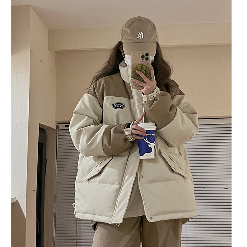 Designed short down jacket for women, new style, small couple, thickened bread coat, cotton jacket, trendy