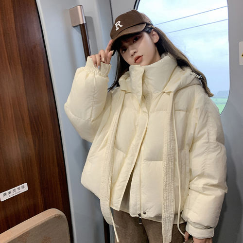 New bow winter Korean style down jacket short hooded thickened fashionable little man jacket