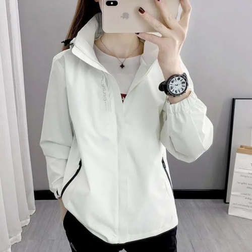Quality inspector picture spring and autumn double-layered jacket women's thin outdoor windproof and rainproof couple's casual jacket mountaineering clothing