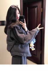 South Korea's hottest 2024 new heavy industry sweatshirt, down vest, jacket, Korean style, high-end loose jacket for women