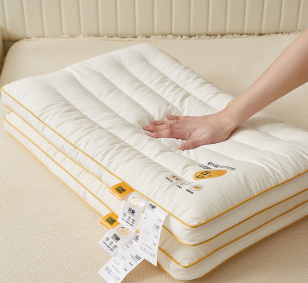 Five-star hotel soy fiber pillow low pillow cervical spine home sleep aid pillow low pillow soft pillow whole head core