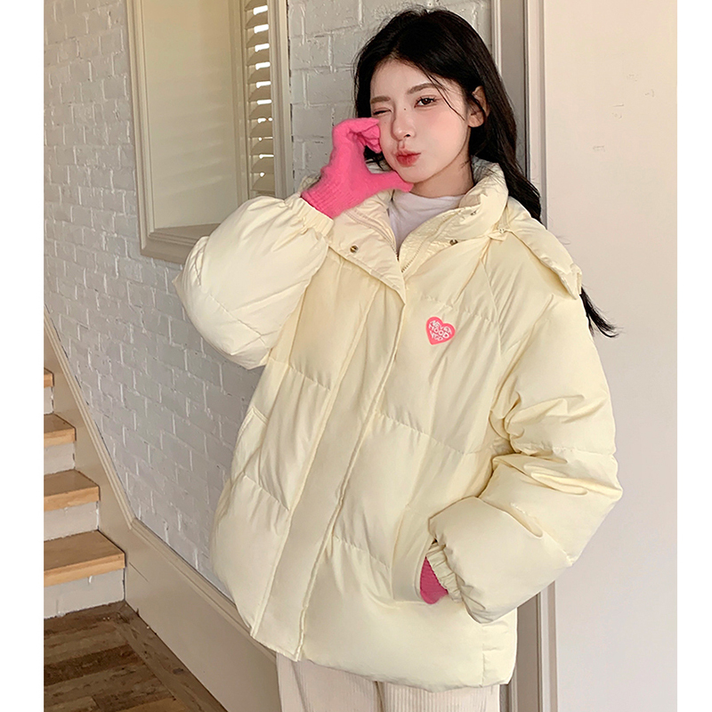 Ins popular down jacket women's design sense small person thickened warm extreme cold bread coat cotton jacket winter