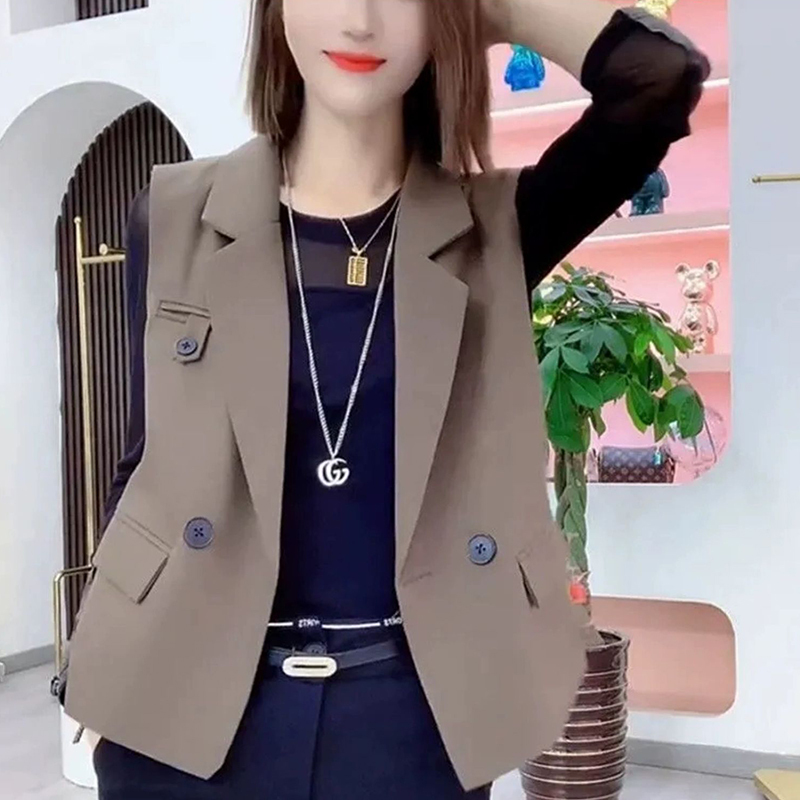 Official picture of small women's suits and vests, spring and autumn new women's vests, fashionable jackets