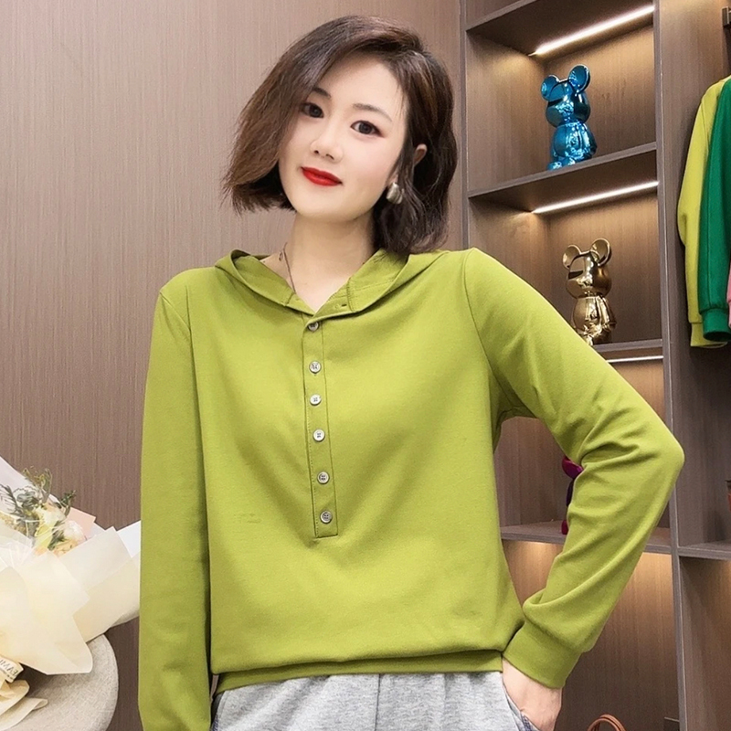 New Spring and Autumn Women's Sweatshirts Hooded Short Tops for Small People Hot Style Western Niche This Year