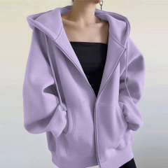 Official Photo Women's Sweater Jacket Spring and Autumn New Loose Popular Casual Top Cardigan Zipper Women's Clothing