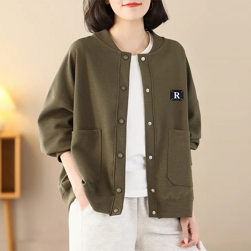 Official picture of casual, versatile and slim jacket for women, autumn new style, fashionable, thin and fat top