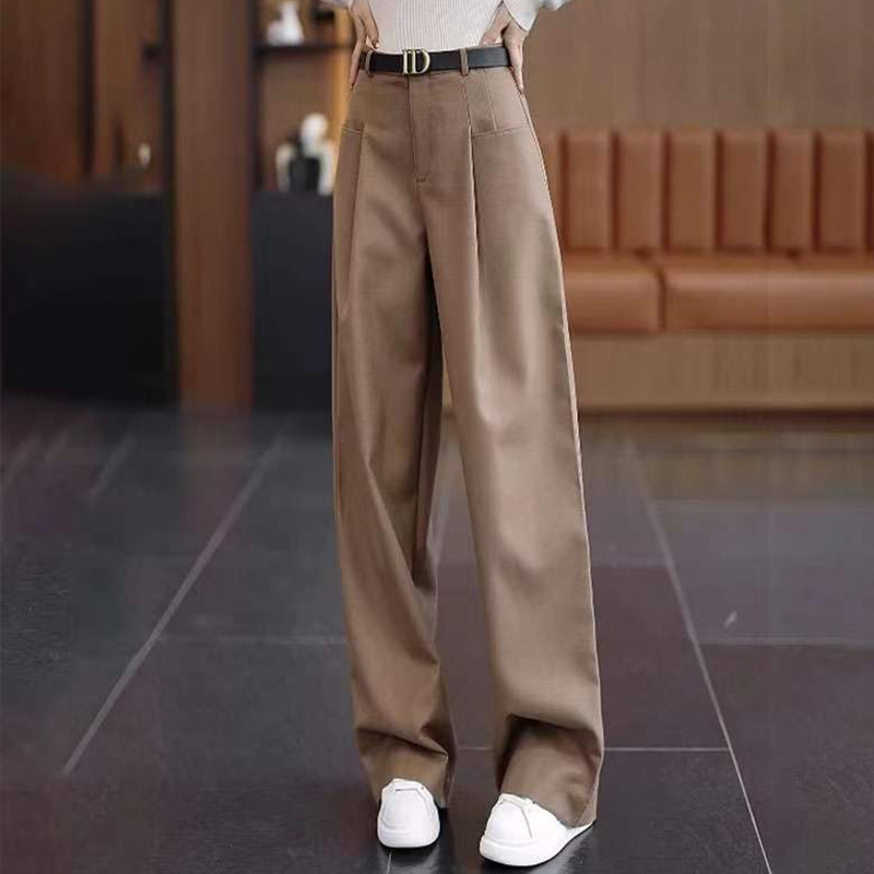 Spring and Autumn New Women's Wide Leg Pants Suit Pants Straight Pants Popular Pants Harem Pants Casual Pants