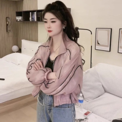 Ice silk women's sun protection clothing summer new thin outdoor breathable sun protection clothing jacket popular sun protection shirt