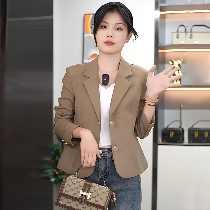 Official picture of temperament suit short jacket for women spring and autumn new style small fashion slim top popular style