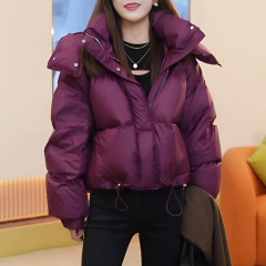 New autumn and winter women's cotton-padded coats, cotton-padded jackets, short thickened down-padded coats, bread coats