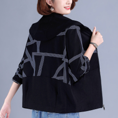 Women's short coat new spring and autumn Korean style loose versatile jacket popular women's mother's sweatshirt