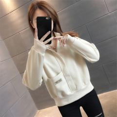 Official picture of early autumn clothing, short and small sweatshirts for women, new style, stylish and age-reducing spring and autumn thin European products