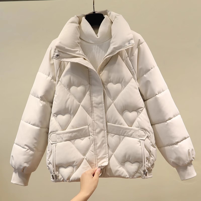 Official picture of new winter women's cotton-padded down jackets, short cotton-padded jackets, popular jackets, quilted and thickened for small people
