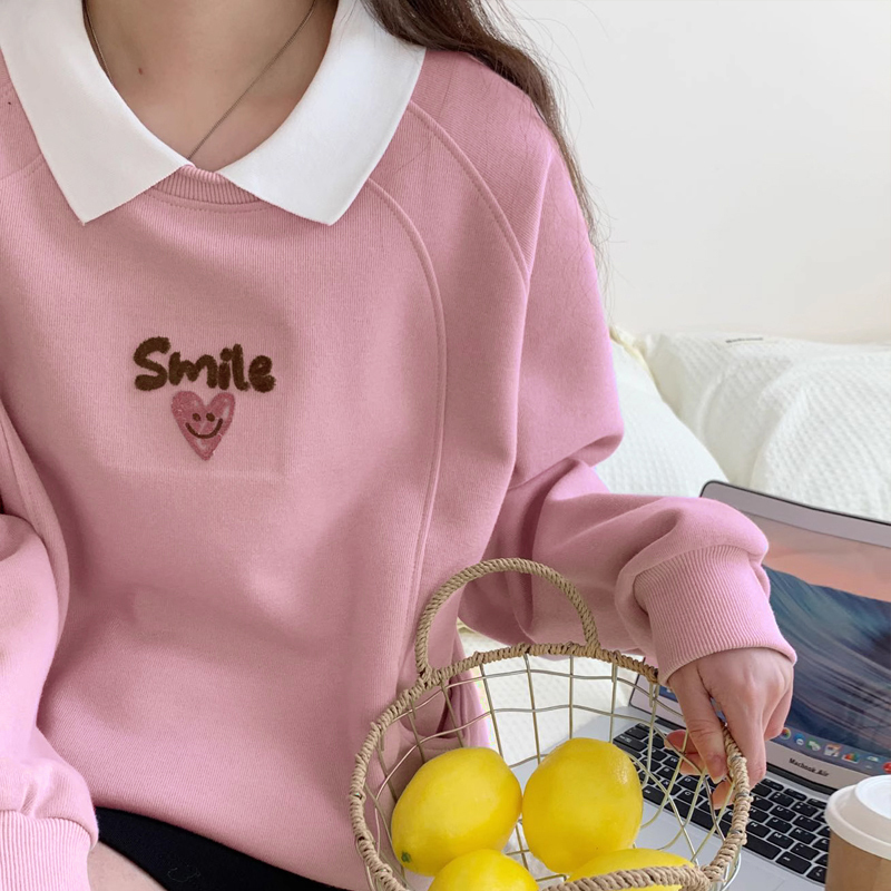 Spring and Autumn New Women's Sweatshirts Women's Popular Short Short Tops Women's Polo Shirts