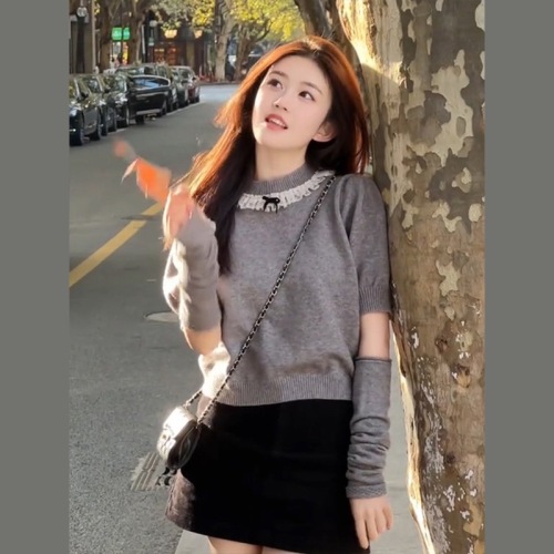 Elegant and Luxurious Women's Winter Sweater 2024 New Design Fashion Knit Top