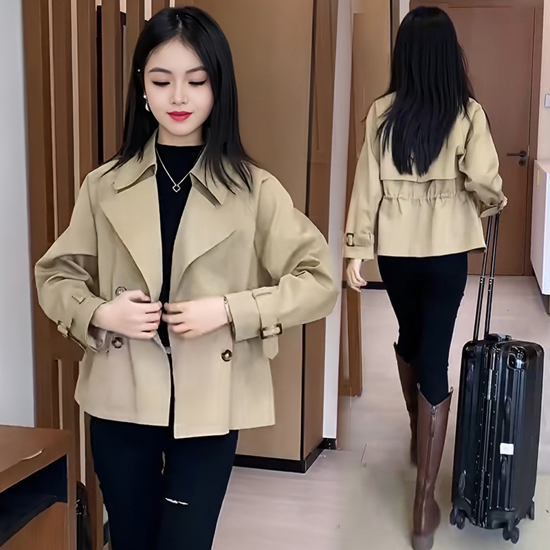 Official picture of small and short women's windbreaker jacket spring and autumn new hot style women's fashionable tops