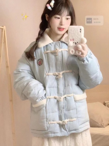 Down jacket for women 2024 new winter coat small, high-end and super good-looking student cotton coat and jacket for women