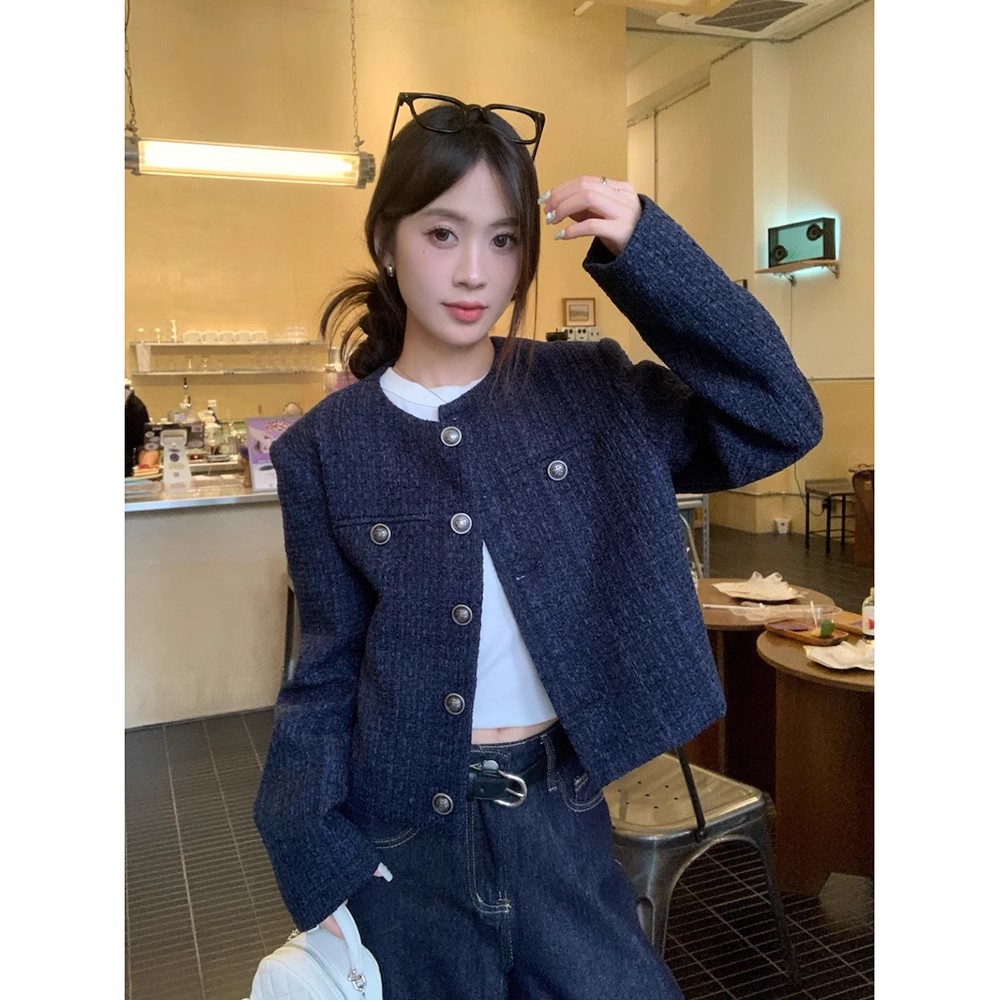 Official photo, original fabric, three standards, 2024 new autumn style, short style, Korean style lady jacket