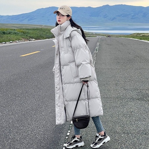 Thickened cotton coat for women Korean style loose long knee-length down jacket 2024 new winter coat ins