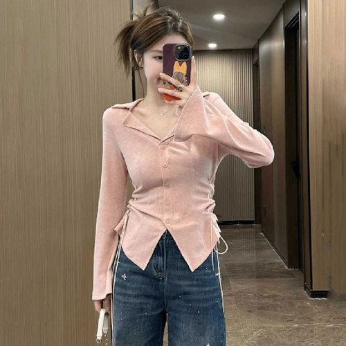 Original fabric, original workmanship, early autumn slim long-sleeved T-shirt for women, new slim design top