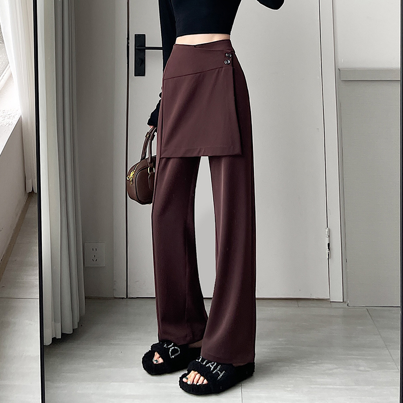High-Quality Real Shot Dongmen Design-Sense Pencil Skirt for Women 2024 Early Autumn/Winter Versatile Commute Dress Pants