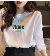 American street retro black bottoming shirt long-sleeved T-shirt women's spring and autumn new heavyweight loose versatile top