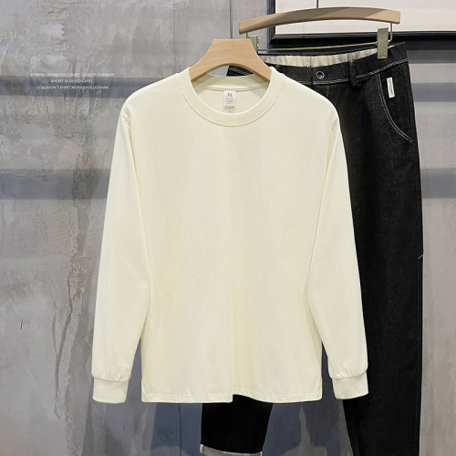 丨 230g 100% cotton combed compact siro spinning 丨 Drop shoulder drawstring long sleeves screw hem slit solid color T-shirt