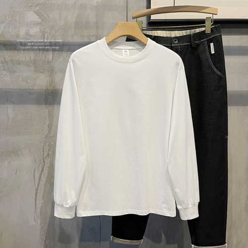 丨 230g 100% cotton combed compact siro spinning 丨 Drop shoulder drawstring long sleeves screw hem slit solid color T-shirt