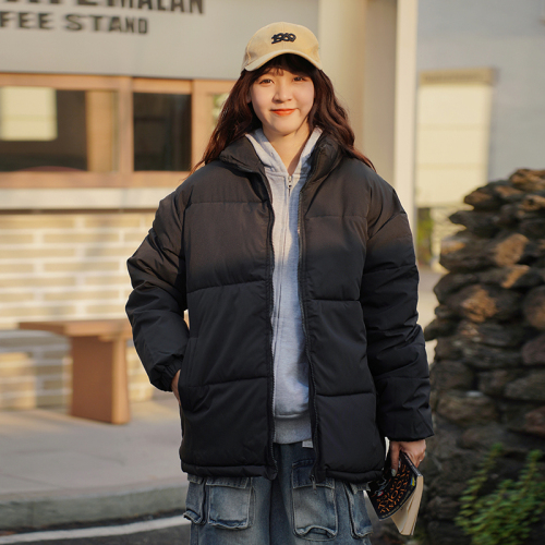 2024 Large Size Cotton Clothes for Couples New Korean Style Versatile Cotton Clothes for Women Loose Student Solid Color Cotton Clothes for Women