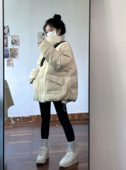 Women's new style cotton coat, national fashion brand plus velvet, thickened warm bread coat, cotton coat