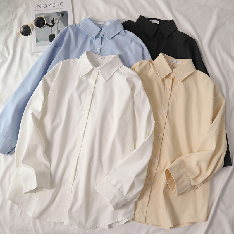 Shirt jacket women's spring and autumn design niche outer cardigan chic early autumn long-sleeved top