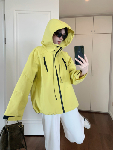 Autumn Fashion Hooded Jacket Women's Personalized Outdoor Work Jacket