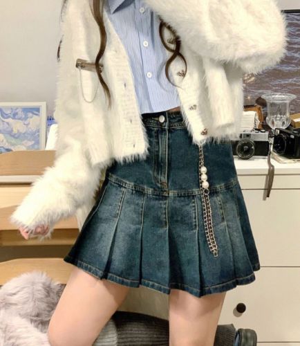 Spring and autumn milk fufu furry gentle casual all-match cardigan sweater for women autumn and winter short loose soft waxy sweater